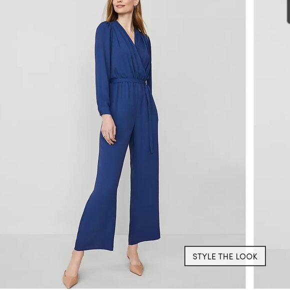 Ann Taylor Wrap Jumpsuit - Picture 1 of 6